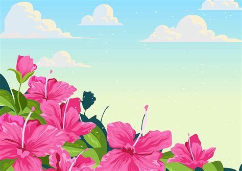 Azalea Flowers Background 198748 Vector Art at Vecteezy