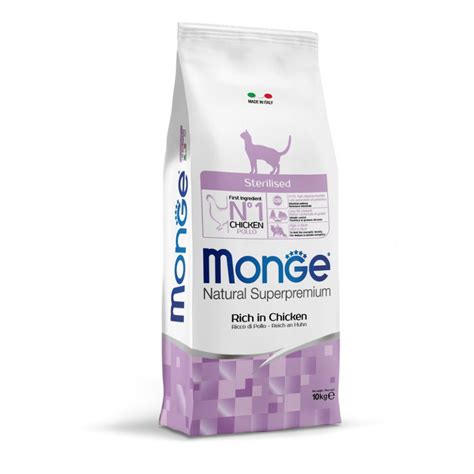 Monge Cat Sterilised сухой корм для стерилизованных кошек с курицей - 10 кг
