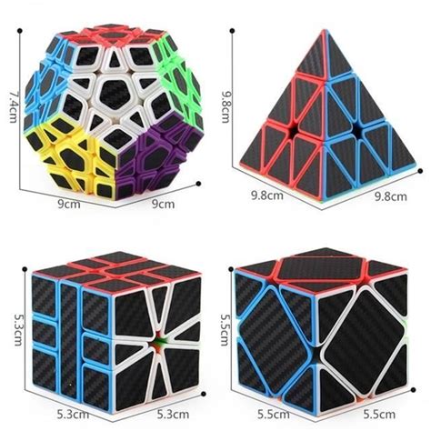 Casse Tete Carbon Fiber A Cube Magique De Vitesse En Fiber De Carbone