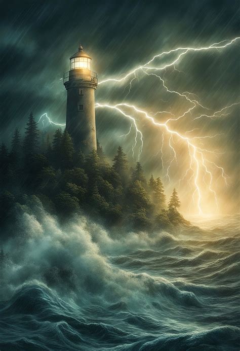 Download Ai Generated, Lighthouse, Storm. Royalty-Free Stock Illustration Image - Pixabay