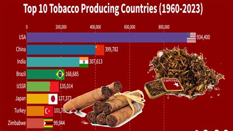 Top 10 Tobacco Producing Countries 1960 2023 Smart Ranking