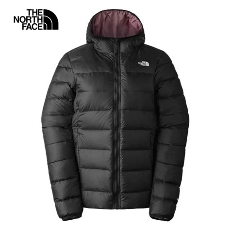 【the North Face 官方旗艦】北面女款黑色防潑水保暖兩面穿連帽羽絨外套｜83oko6o Momo購物網 好評推薦 2024年1月