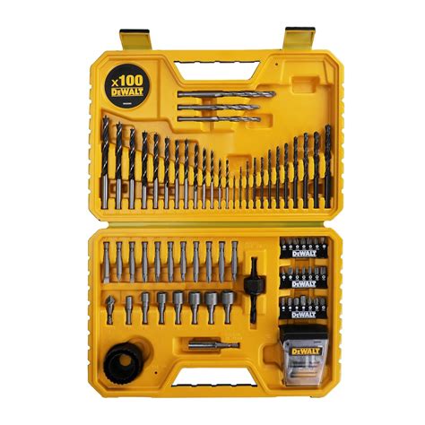 DEWALT Coffret de 100 pièces de perçage et vissage haute performance