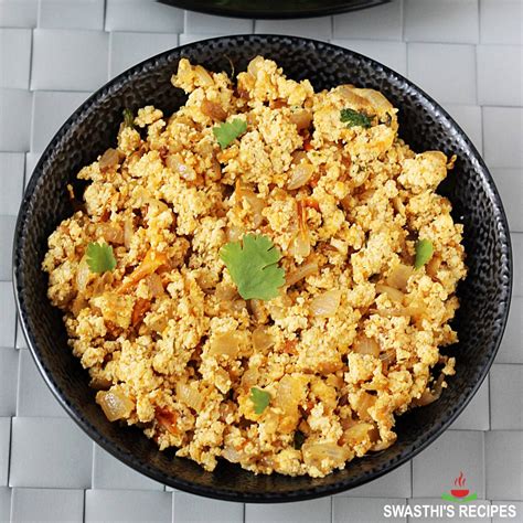 Paneer Bhurji Recipe Swasthi S Recipes