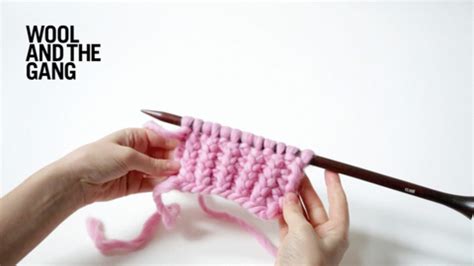 Twisted rib stitch | Knitting | WOOL AND THE GANG