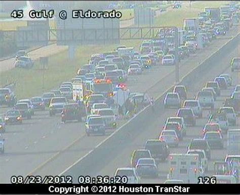 Wreck Snarls Traffic On Gulf Freeway Near Eldorado