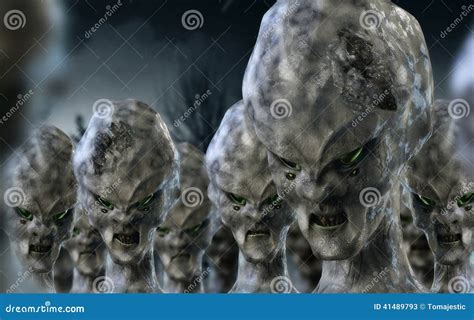 Alien Invasion Stock Illustration Illustration Of Creature 41489793