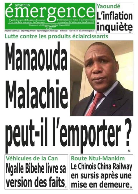 Cameroon Info Net Cameroun Kiosque Quelques Titres De Ce Vendredi