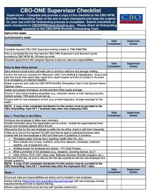 72 Free Editable Manager Checklist Templates In MS Word DOC PdfFiller