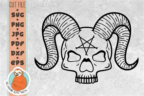 Ram Skull Svg Gothic Svg Halloween Svg 720378 Cut Files