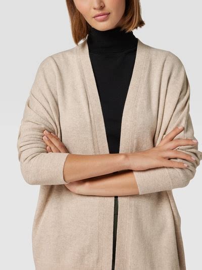 Comma Strickjacke Mit Offener Vorderseite Stein Melange Online Kaufen