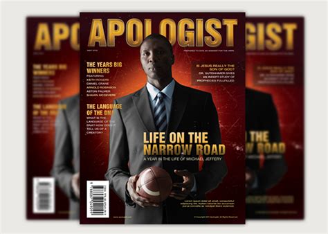 Apologist Church Magazine Cover Template on Behance