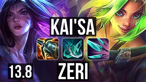 KAI SA Nautilus Vs ZERI Yuumi ADC Quadra 68 Winrate Rank 8