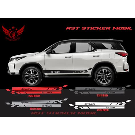 Jual Cutting Sticker Mobil Toyota Cutting Sticker Mobil Toyota Fortuner