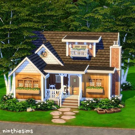 Sims House Plans Sims House Sims House Design Wooden Cottage