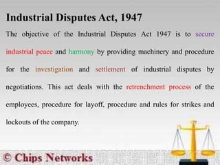 Industrial Disputes And Settlements PPT