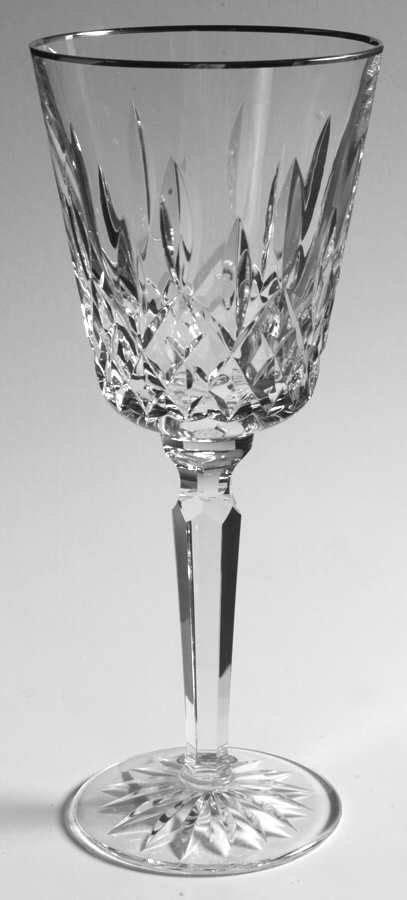 Platinum Lismore Tall Tall Water Goblet By Waterford Crystal Replacements Ltd Waterford