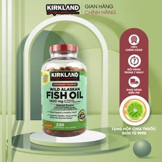 Viên uống dầu cá Kirkland Signature Wild Alaskan Fish Oil 1400mg tốt