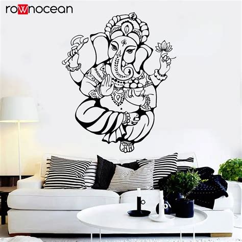 Ganesha God Hindu India Religion Stickers Wall Stickers Vinyl Home