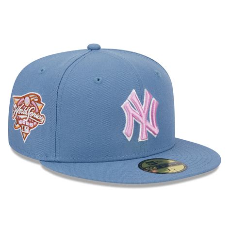 Mens New Era New York Yankees Faded Blue Color Pack 59fifty Fitted Hat