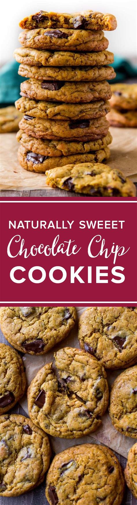 Naturally Sweet Chocolate Chip Cookies With Less Sugar Chewy Chocolate