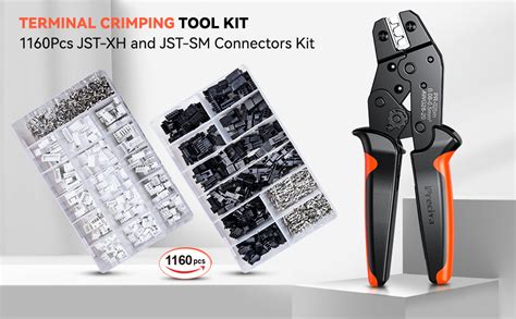 Preciva Crimping Tool Kit Ratcheting Crimper With Pcs Mm Jst Xh