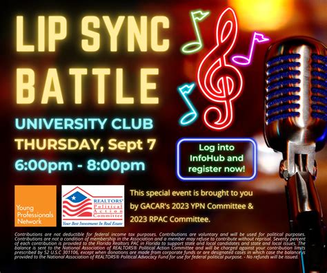 Lip Sync Battle Brought To You By YPN RPAC Event Registration