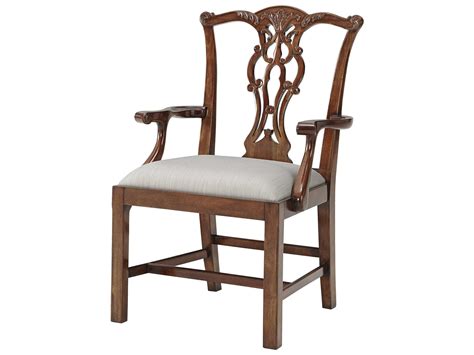 Theodore Alexander Mahogany Arm Dining Chair Tal41008491ael