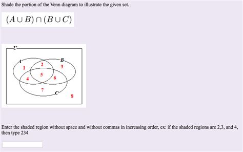 Solved Shade The Portion Of The Venn Diagram To Illustrate