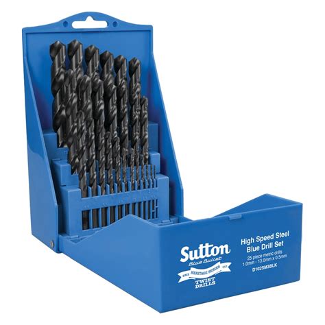 Sutton Tools D102sm3blk Jobber Drill Set 10 13mm X 05mm Metric