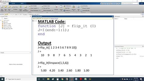 How To Flip Or Reverse A Vector In Matlab Youtube