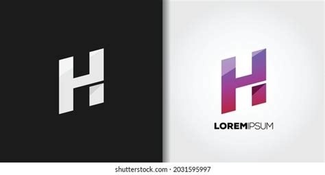 Elegant Letter H Logo Template Vector Stock Vector (Royalty Free ...