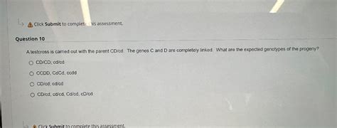 Solved A testcross is carried out with the parent CD/cd. The | Chegg.com 