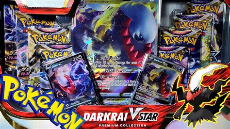 Opening DARKRAI VStar Premium Collection 8 Pokemon TCG Packs Promo