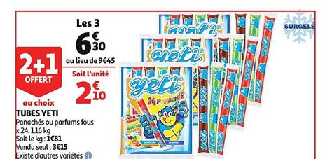 Promo Tubes Yeti Offert Au Choix Chez Auchan Icatalogue Fr