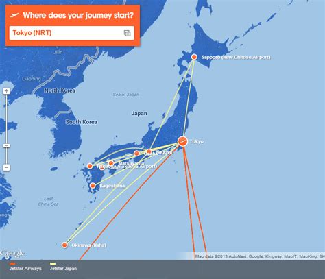 Jetstar Route Map