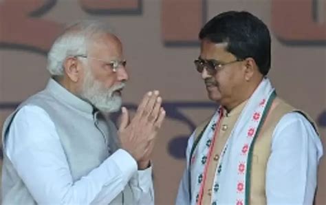 Manik Saha Takes Oath As Tripura Cm Modi Shah Attend Swearing In