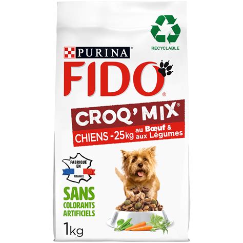 Croquettes Chien Croq Mix Adulte Kg B Uf Fido