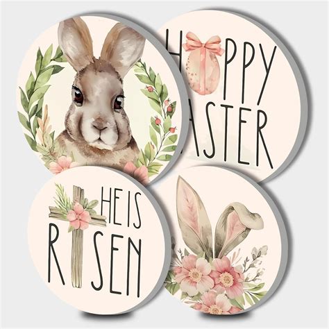 Tucocoo Happy Easter Series Round Stove Burner Covers Set