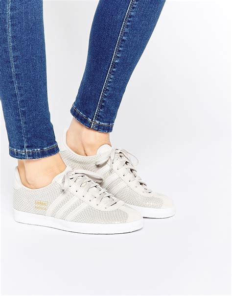 Lyst Adidas Originals Originals Gazelle Grey Trainers In Gray