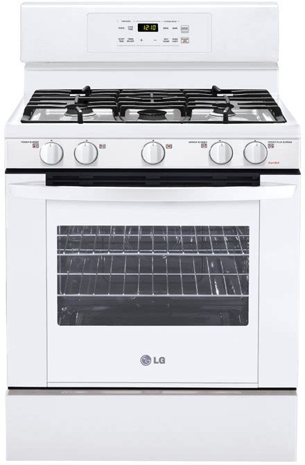 Lg Lrg3091sw 30 Inch Freestanding Gas Range With 5 Sealed Burners 17000 Btu Superboil Burner