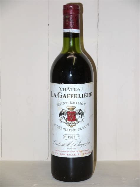 Château La Gaffelière 1982 great wine Bottles in Paradise Au Droit