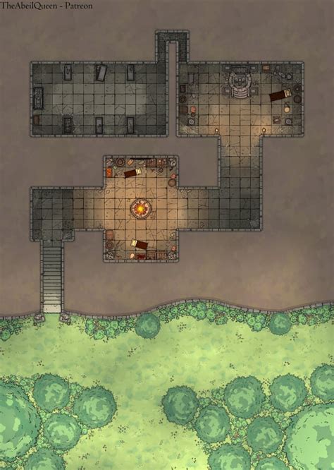 [oc] [battlemap] The Delian Tomb R Dnd