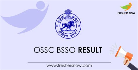 Ossc Bsso Final Result Out Cut Off Marks Merit List