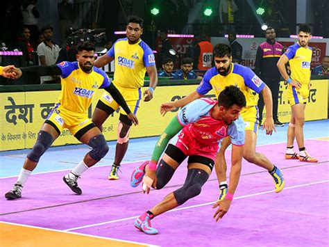 Jaipur Pink Panthers Beat Tamil Thalaivas Qualify For Playoffs