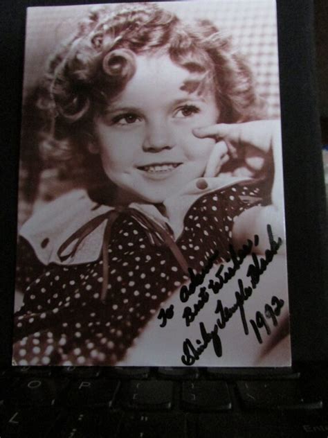 Shirley Temple Autograph Photo Etsy