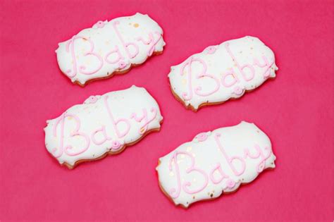 Baby Name Plate Cookies Whimsical Sweets