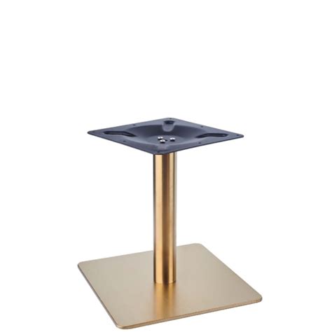 Ares Vintage Brass Square Small Coffee Table Base The Contact Chair