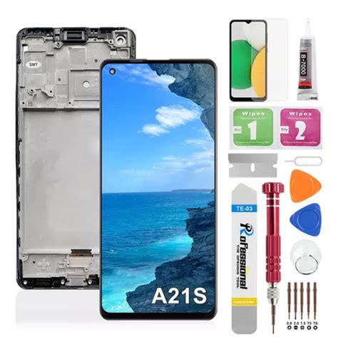 Pantalla Para Samsung A21s A217f A217m Con Marco Original Meses Sin