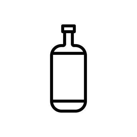 Drink Icon Bottle Line Icon Style Suitable For Bottle Drink Icon